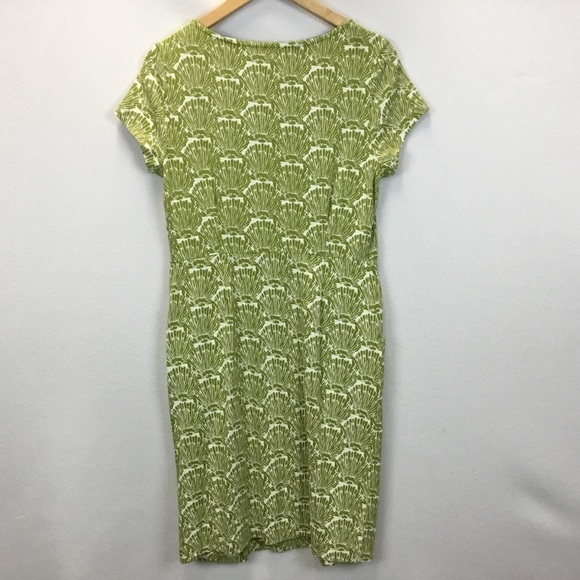 White Stuff Rockpool Dress in Grassy Green Shell Print - Picture 2 of 11